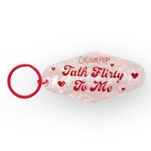 Colourpop Flirty Talk Key To My Heart Keychain